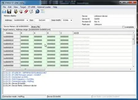 ST Link Utility