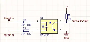 optocoupler for zero-crossing detection