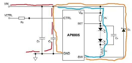 Closeup of net junctions