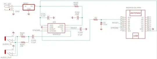 power supply schematic from the STM32F030 datasheet