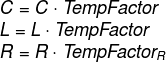Passives Temperature Factor Applied