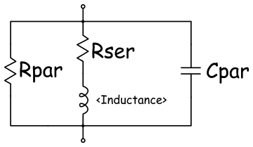 L parasitics equivalent circuit spice