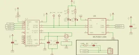 MCP2515/MCP2551 combination design