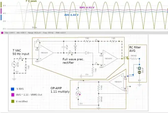 full wave prec. rectifier with AVG