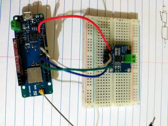 Photo of Arduino and INA219 on breadboard