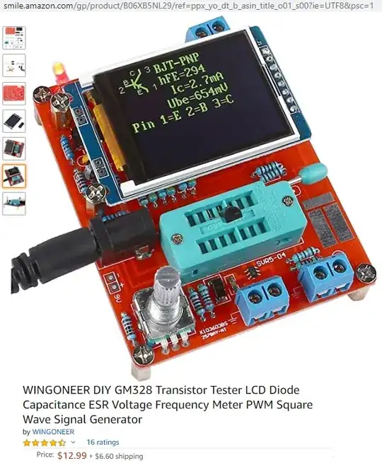 Transistor tester at link above
