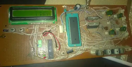 The LCD display on an ordinary Atmega32