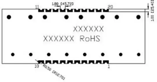 SMD Device mounting notches