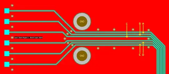Example PCB with polygon pour entering small places
