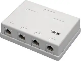 TrippLite 4-port surface mount ethernet jacks