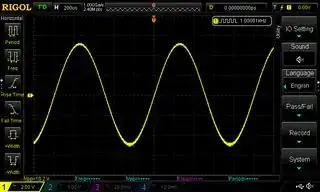 Sine wave on switching PSU