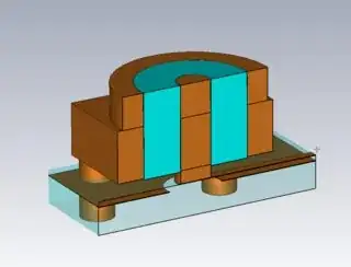 Connector model cutaway