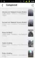Completed uploads