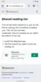 Landing Page for Shared Reading Lists on Android