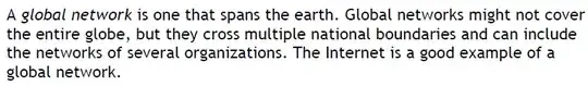 Definition of Global Networks