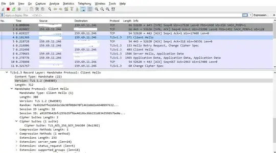 Wireshark ClientHello