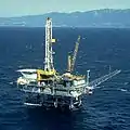 Une plateforme pétrolière