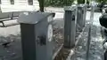 Old type of Charging Station in Rome,Italy - SCAME Plug