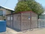 Enclosed, lockable bicycle shelter. Banyo, QLD, Australia.