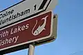 Fishing sign in United Kingdom