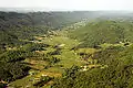 Ridges on each side of a valley in the Appalachian Mountains