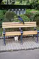 Unterteilte Bank / Partition bench