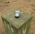 Determining the position of a boundary stone