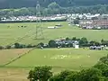 イギリスのクリケット場の航空写真