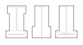 7/7 Diagram of the different recurring shapes of the Juche Study Hall (amenity=community_centre) as seen from above.
