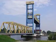 Vertical-lift bridge Kattwykbrücke, Hamburg