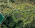 1/1 Landuse farmland (landuse=farmland), residential (landuse=residential), scrub (natural=scrub) and natural wood (natural=wood) area (Maxar satellite imagery).