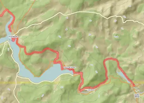Tour at Lake Lipno