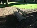 Halbstamm Bank / Log Bench