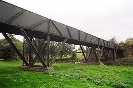 Out-of-use cast-iron Longden-on-Tern aqueduct