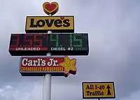 United States:fuel:unleaded=yesfuel:diesel=yes(If possible, tag the octane numbers of unleaded fuel indicated at the pump.)