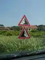 Stay in the centre of the road!