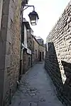 Footpath next to Église Saint-Pierre, Mont-Saint-Michel, France