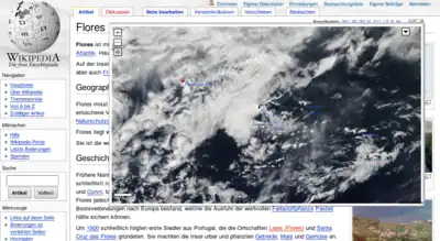 Current weather on the Azores