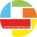 Missing Maps round sticker