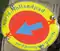 Noord-zuid markeringssticker voor het Noord-Hollandpad