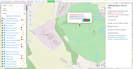 Présentation de l'interface de documentation d'Osmose.