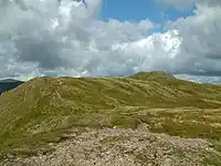Summit ridge of the mountain Place Fell, England