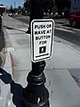 United States:A call button that can be pressed or waved at to activate