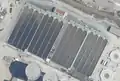 Rectangular clarifiers at a Sewage treatment plant Sewage treatment plant, Vienna, Austria