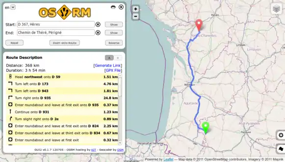 OSRM, go