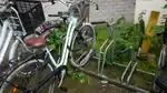 Variation of safe loops where the front wheel is secured in a fork.