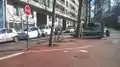 Vue du début de la piste cyclable à gauche du cours fauriel en allant vers le rond point Février 2014. carte