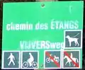 Sign with restrictions