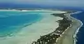 Tarawa atoll aerial view