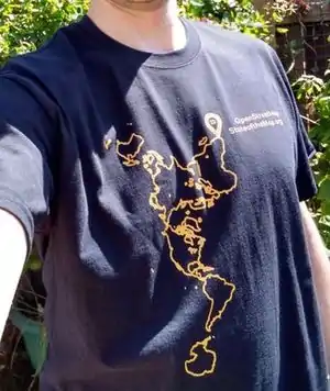T shirt modeled by LivingWithDragons.